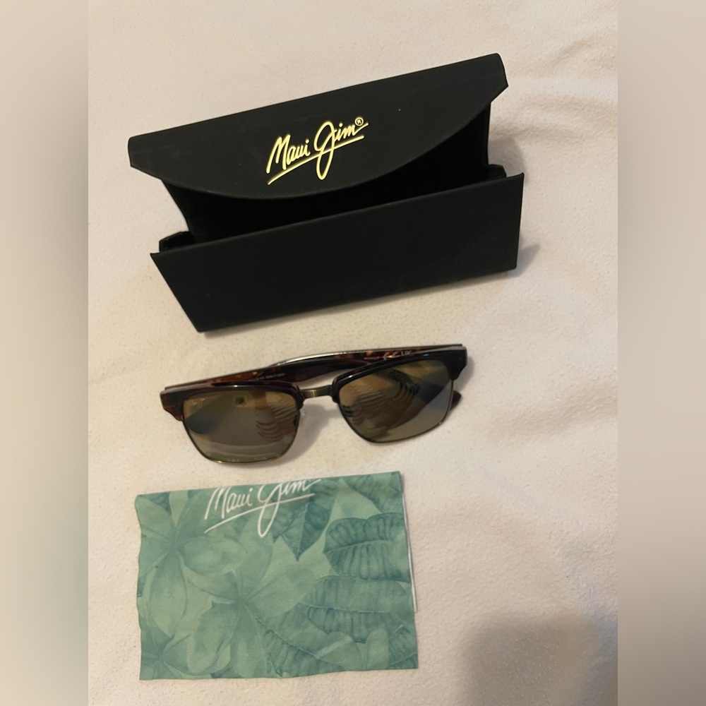 Maui Jim Tortoiseshell Polarized sunglasses MJ-257-16C Made in Japan With case